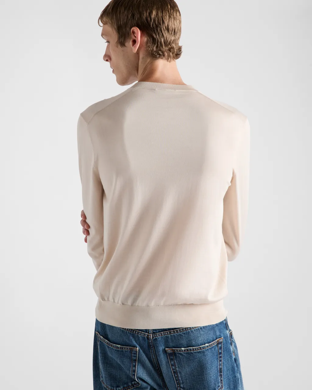 Silk V-Neck Sweater