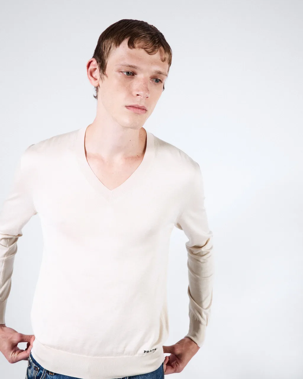 Silk V-Neck Sweater