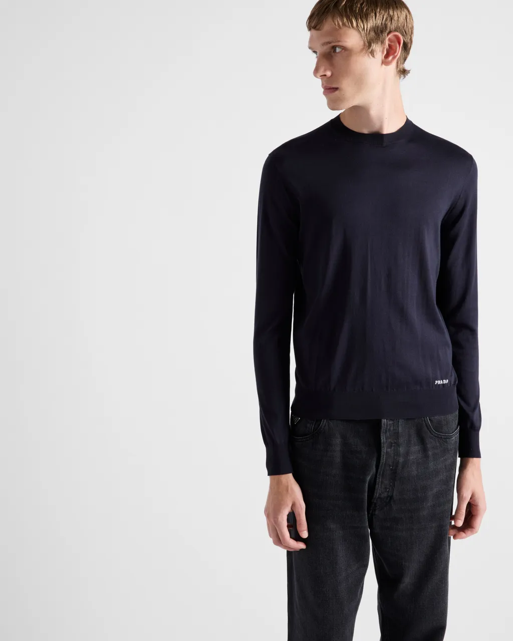Cashmere And Silk Crew-Neck Sweater