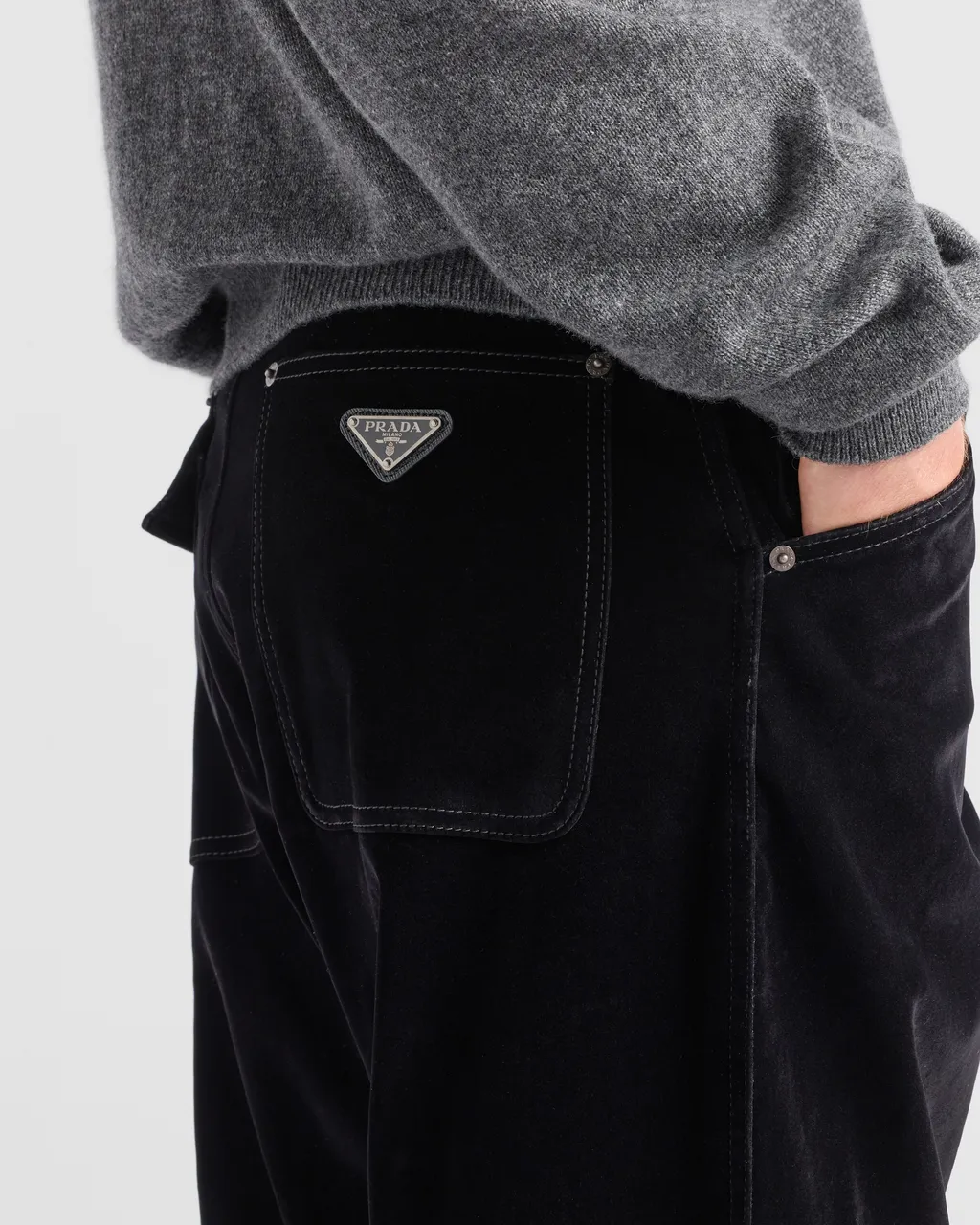 Velvet Denim Trousers