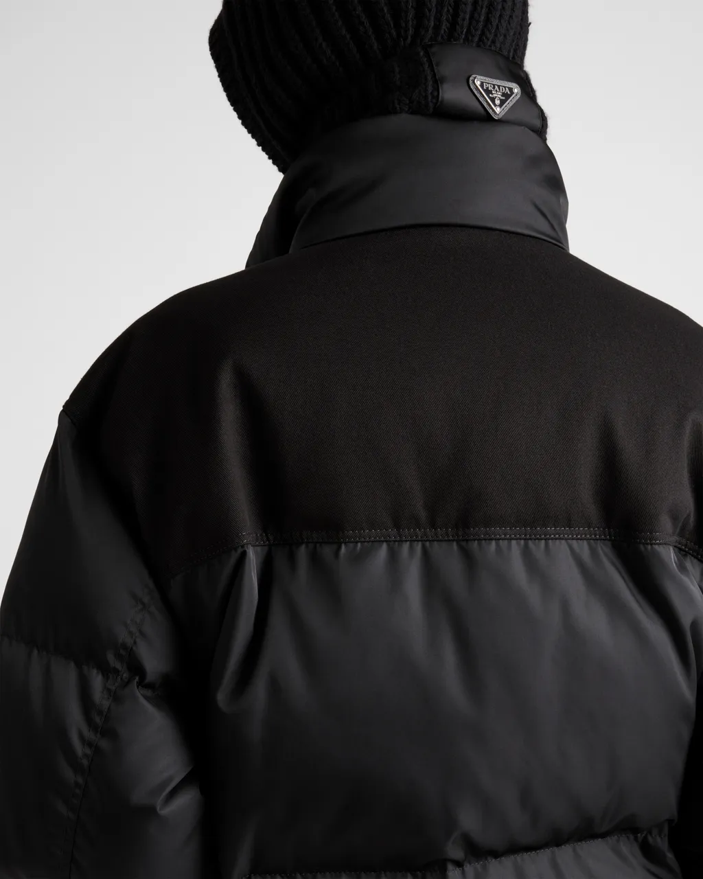 Cropped Re-Nylon Down Jacket