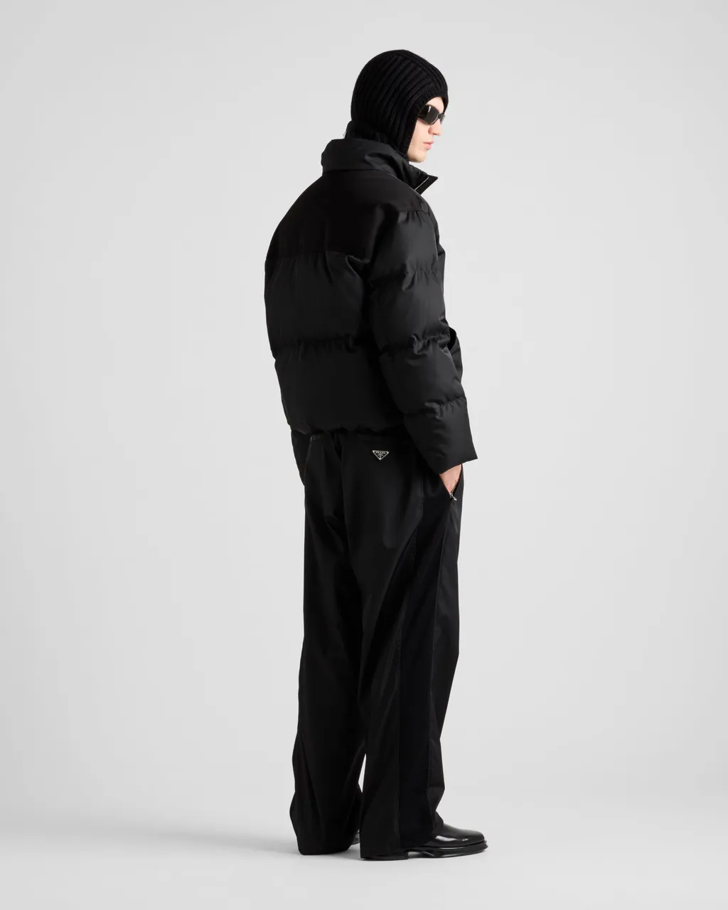 Cropped Re-Nylon Down Jacket
