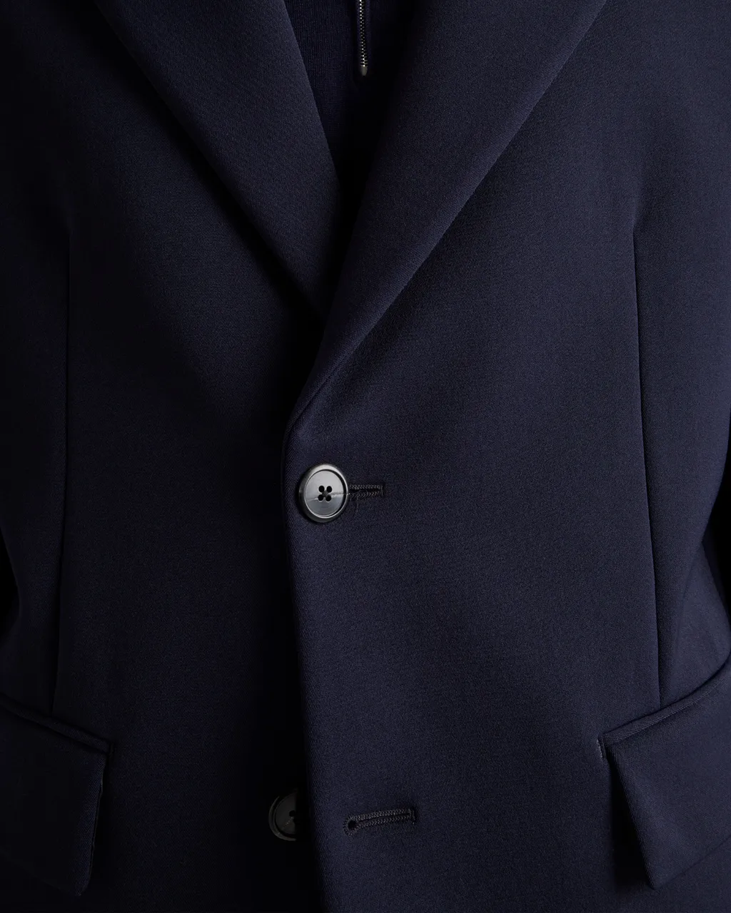 Single-Breasted Technical Gabardine Jacket