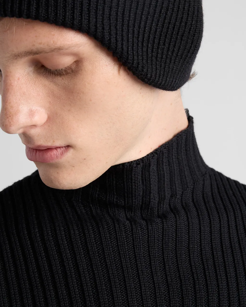 Wool Mock Turtleneck Sweater