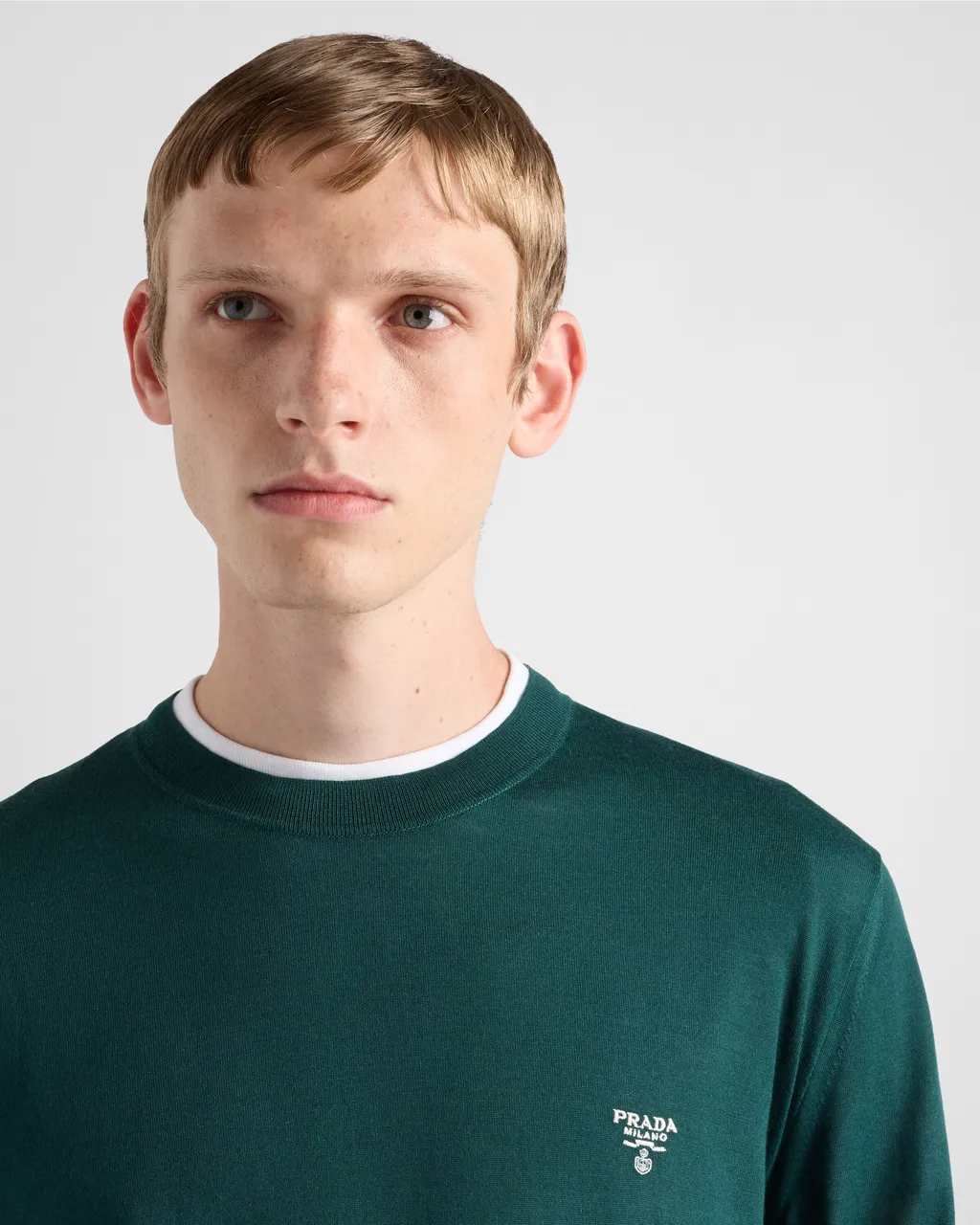 Superfine Wool Crew-Neck Sweater