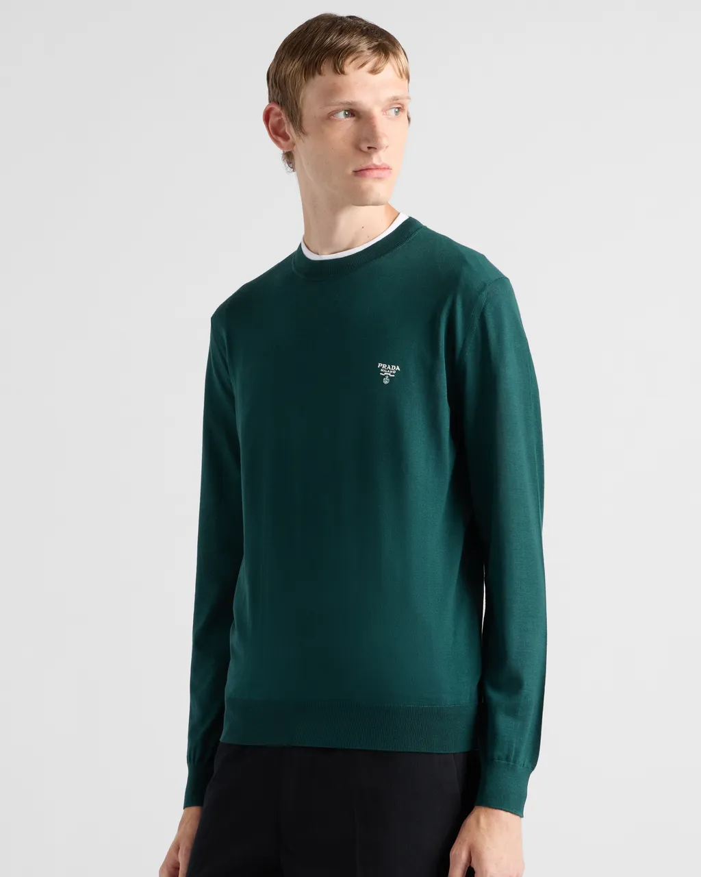 Superfine Wool Crew-Neck Sweater