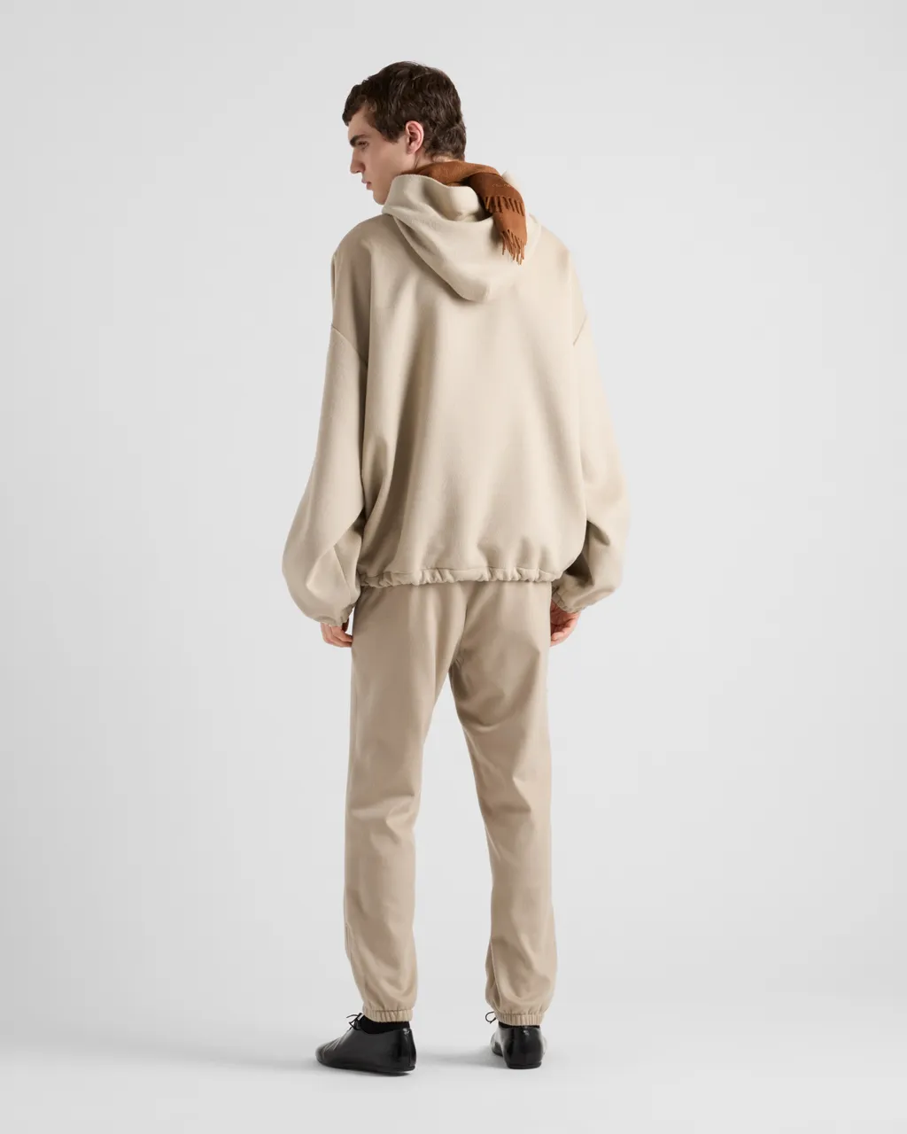 Wool Blend Hoodie Jacket