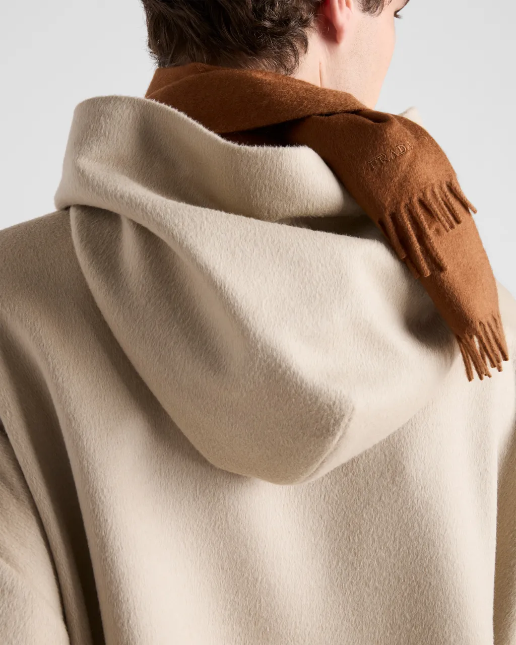 Wool Blend Hoodie Jacket