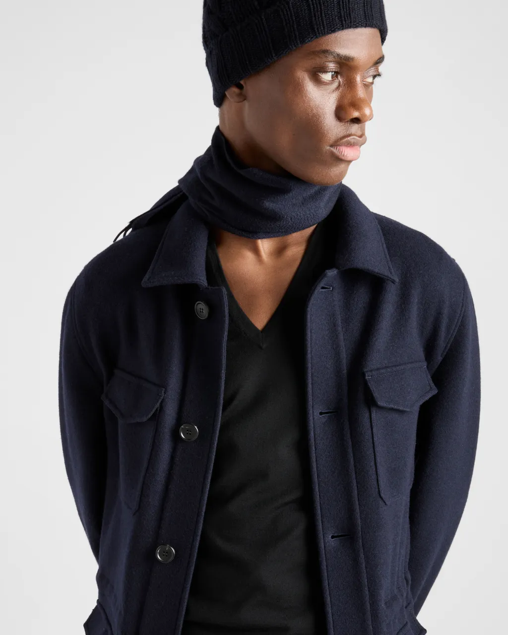 Wool And Cashmere Safari Jacket