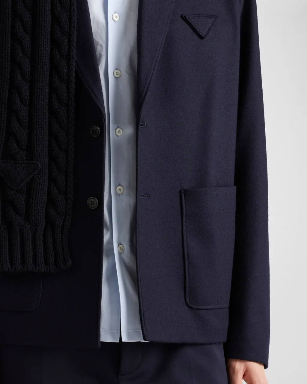 Single-Breasted Wool Jacket