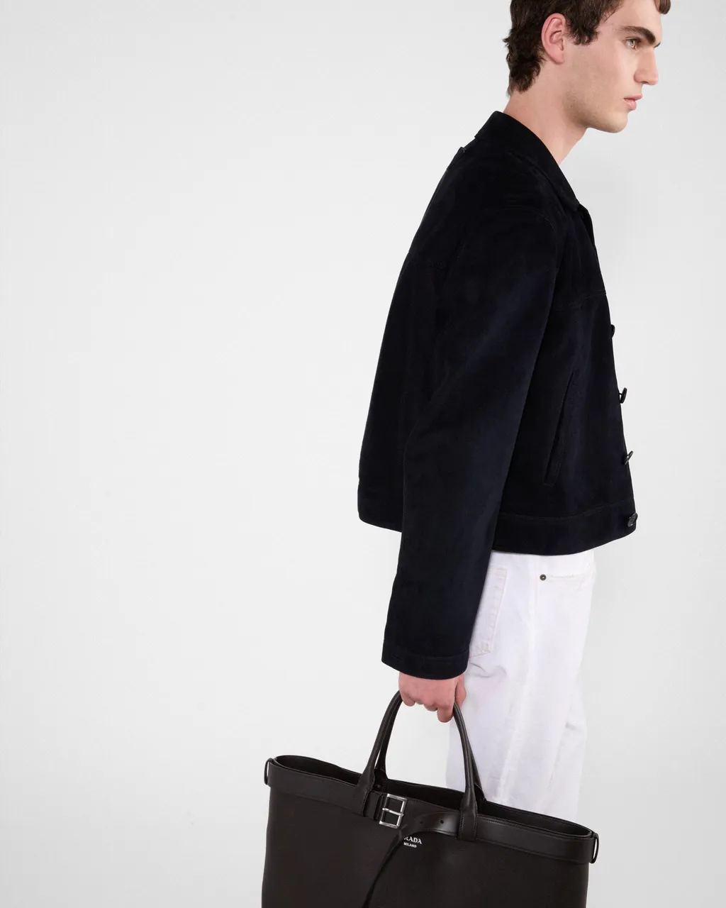 Suede Blouson Jacket