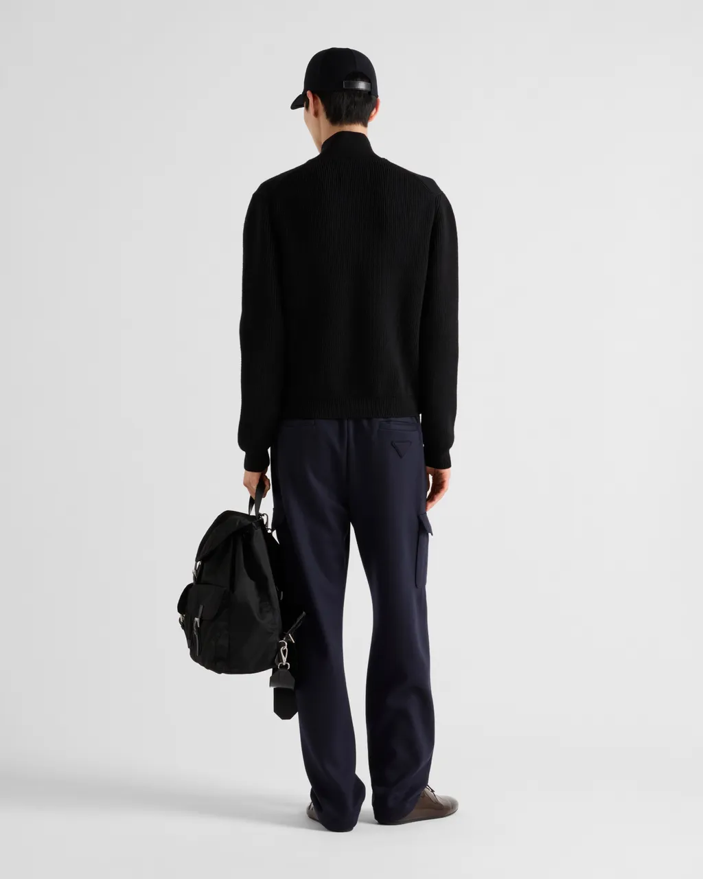 Wool And Cashmere Zipper Cardigan