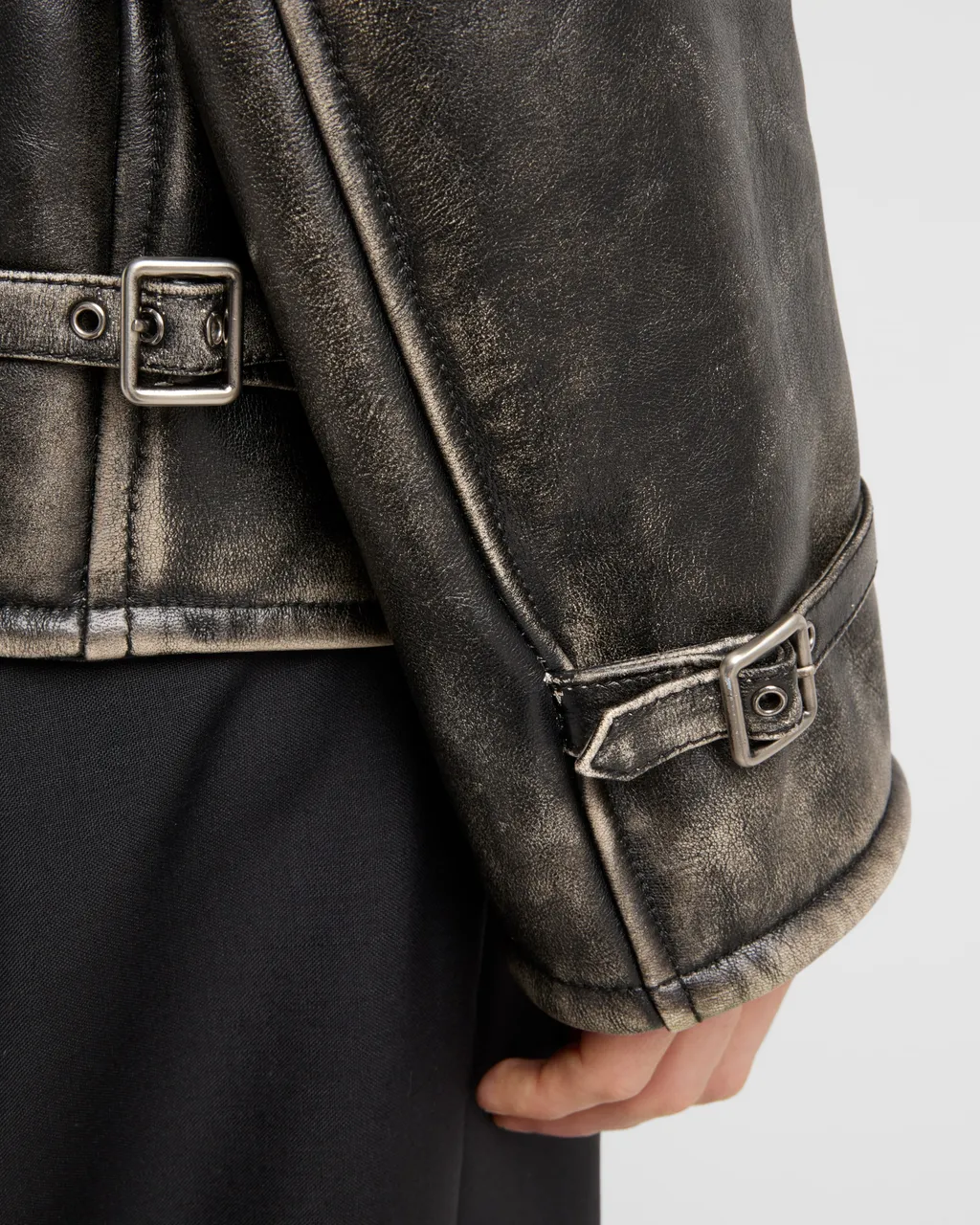 Nappa Leather And Shearling Jacket