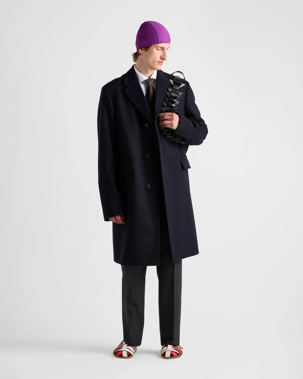Single-Breasted Wool Coat