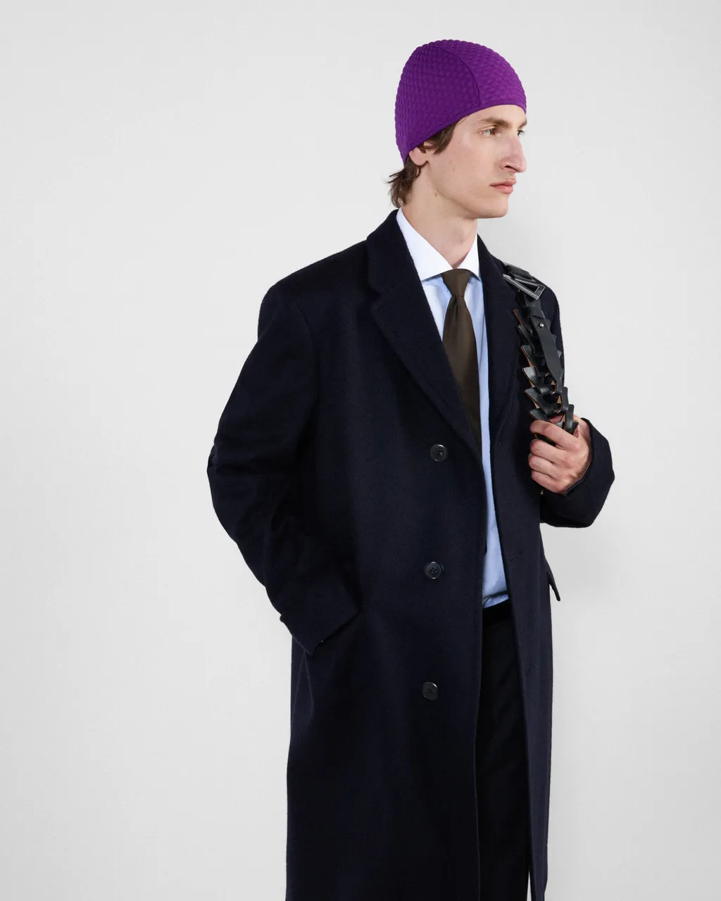 Single-Breasted Wool Coat