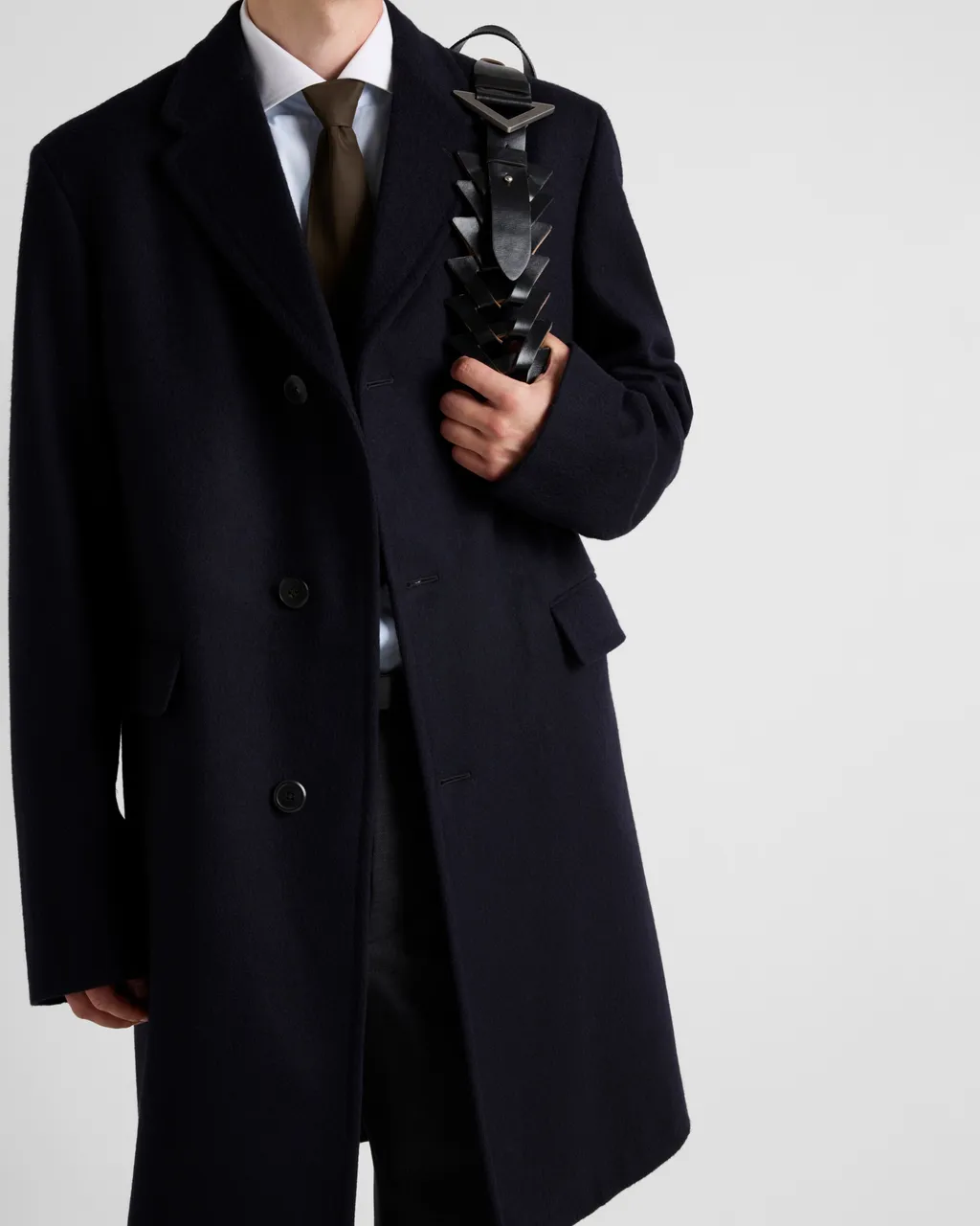 Single-Breasted Wool Coat