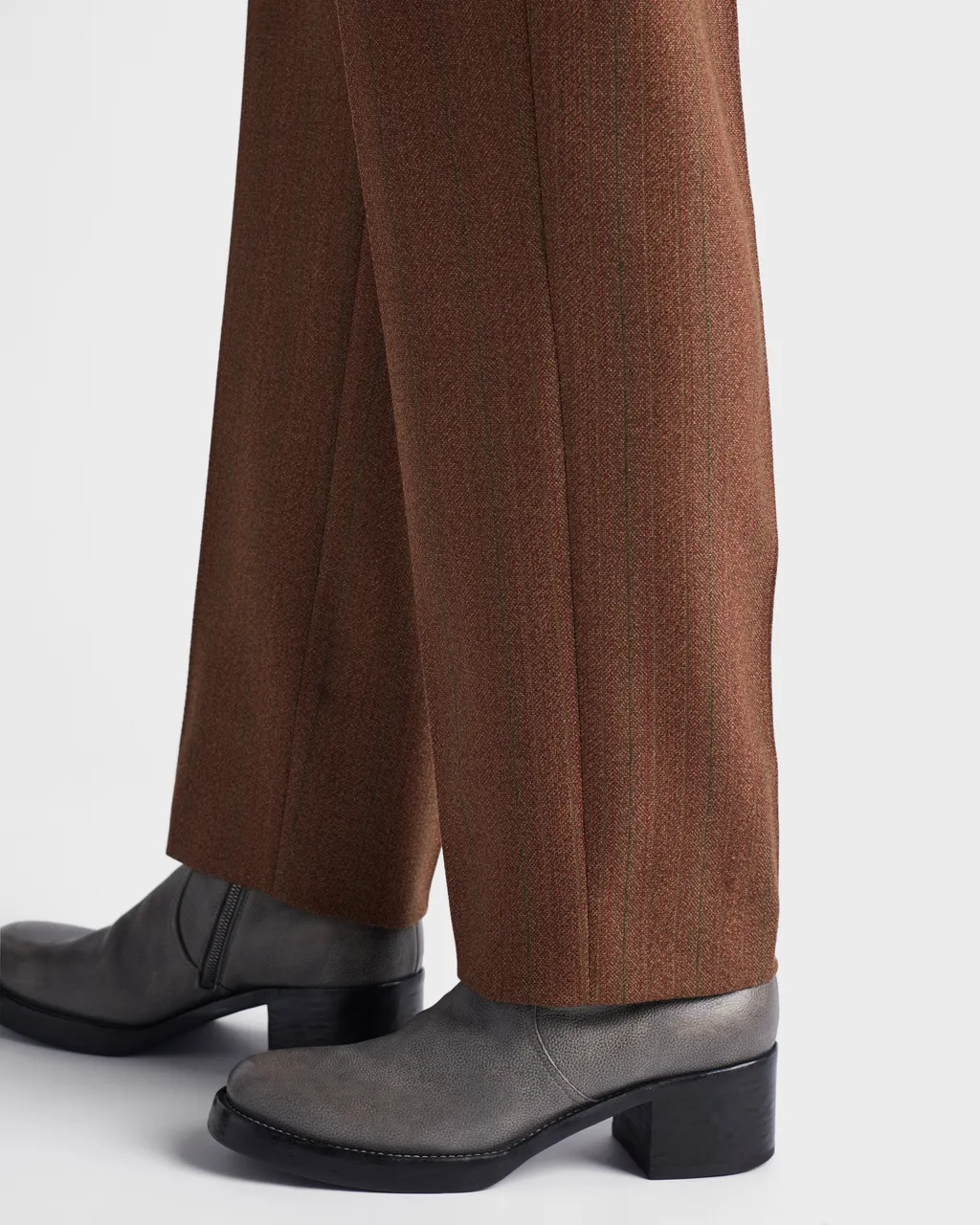 Wool Pinstripe Pants