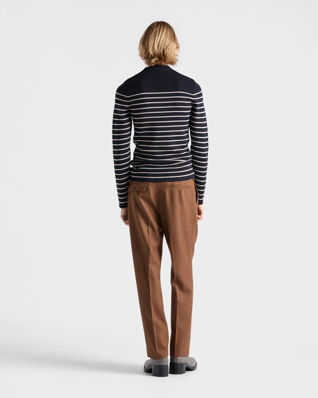 Wool Pinstripe Pants