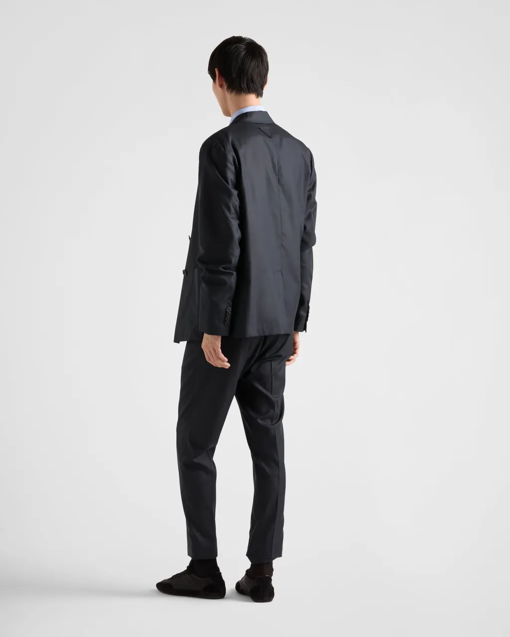 Double-Breasted Silk Jacket