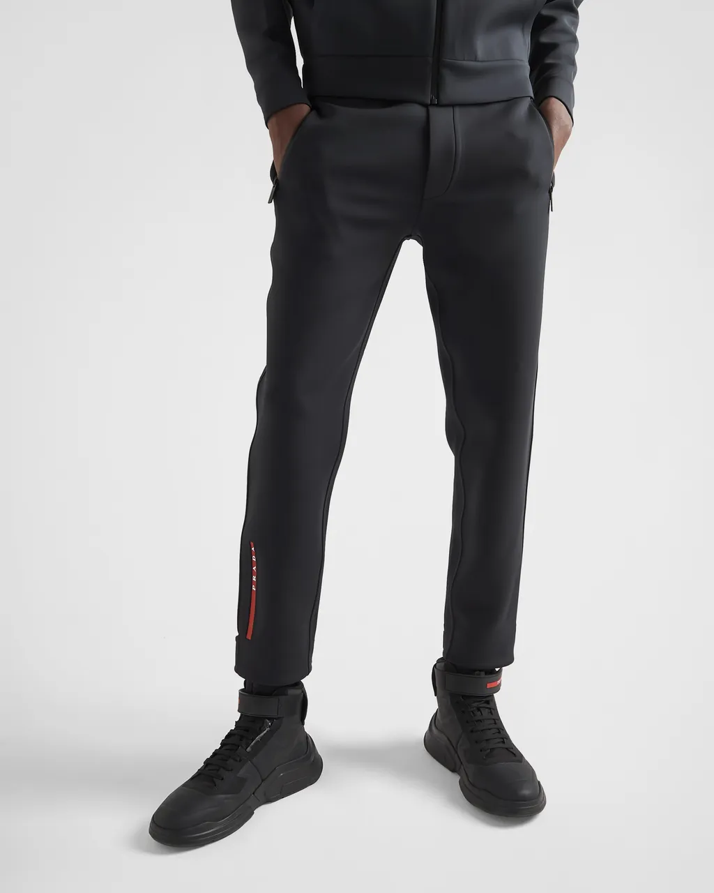 Technical Fabric Joggers With Heat-Sealed Taped Seams