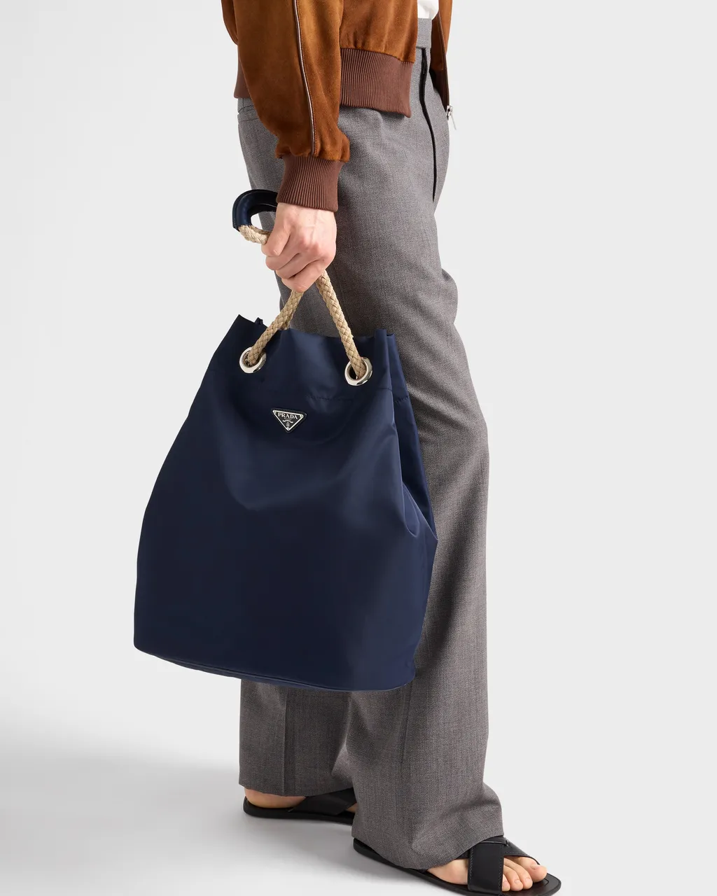 Prada Mariner Medium Re-Nylon Tote Bag