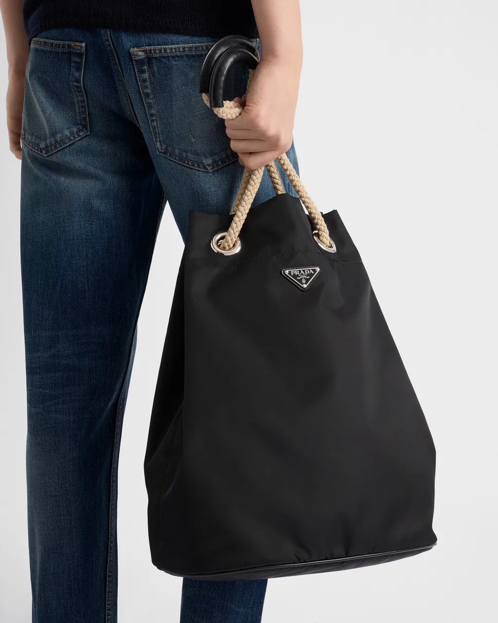 Prada Mariner Medium Re-Nylon Tote Bag