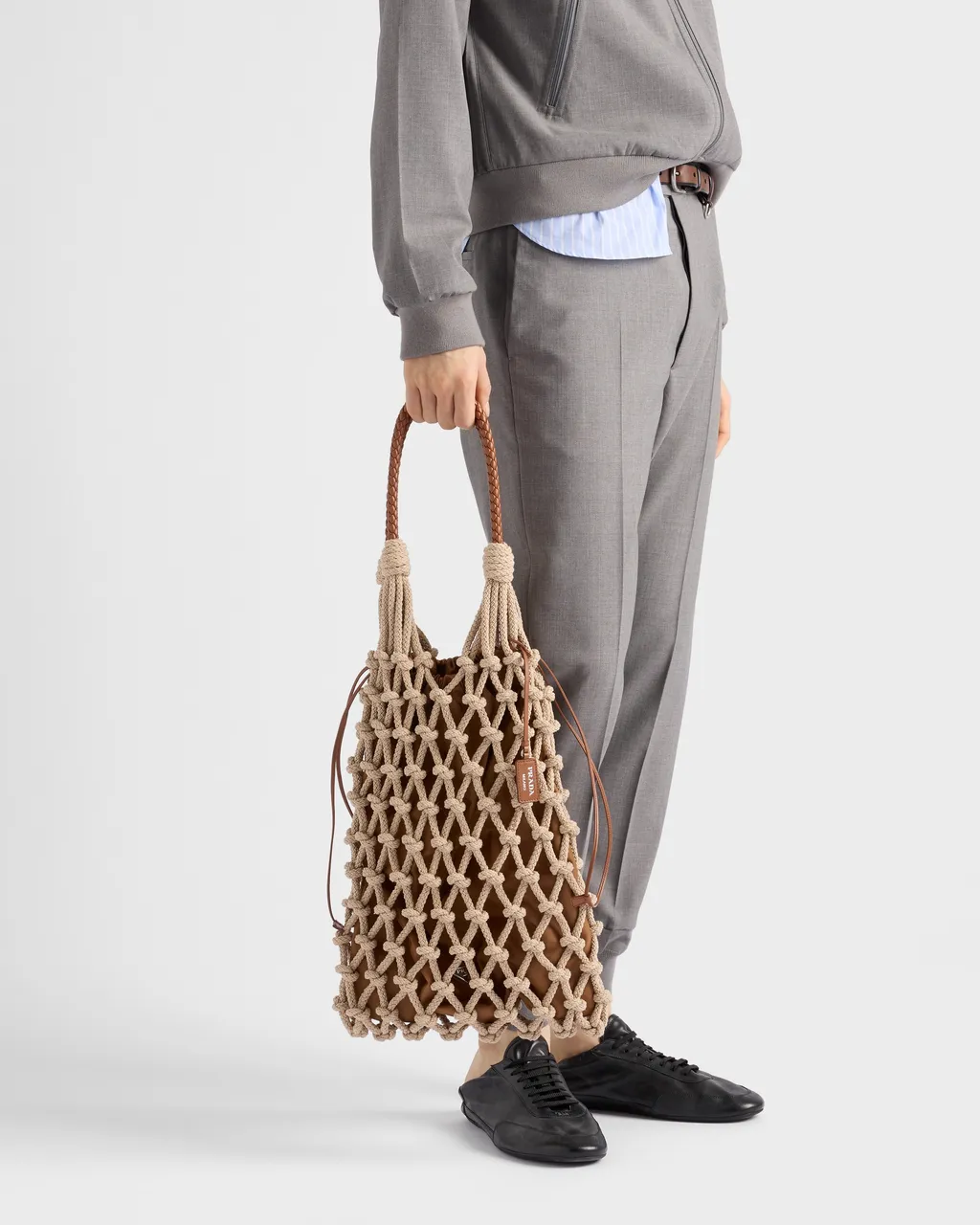 Cotton Cord Macramé Tote Bag