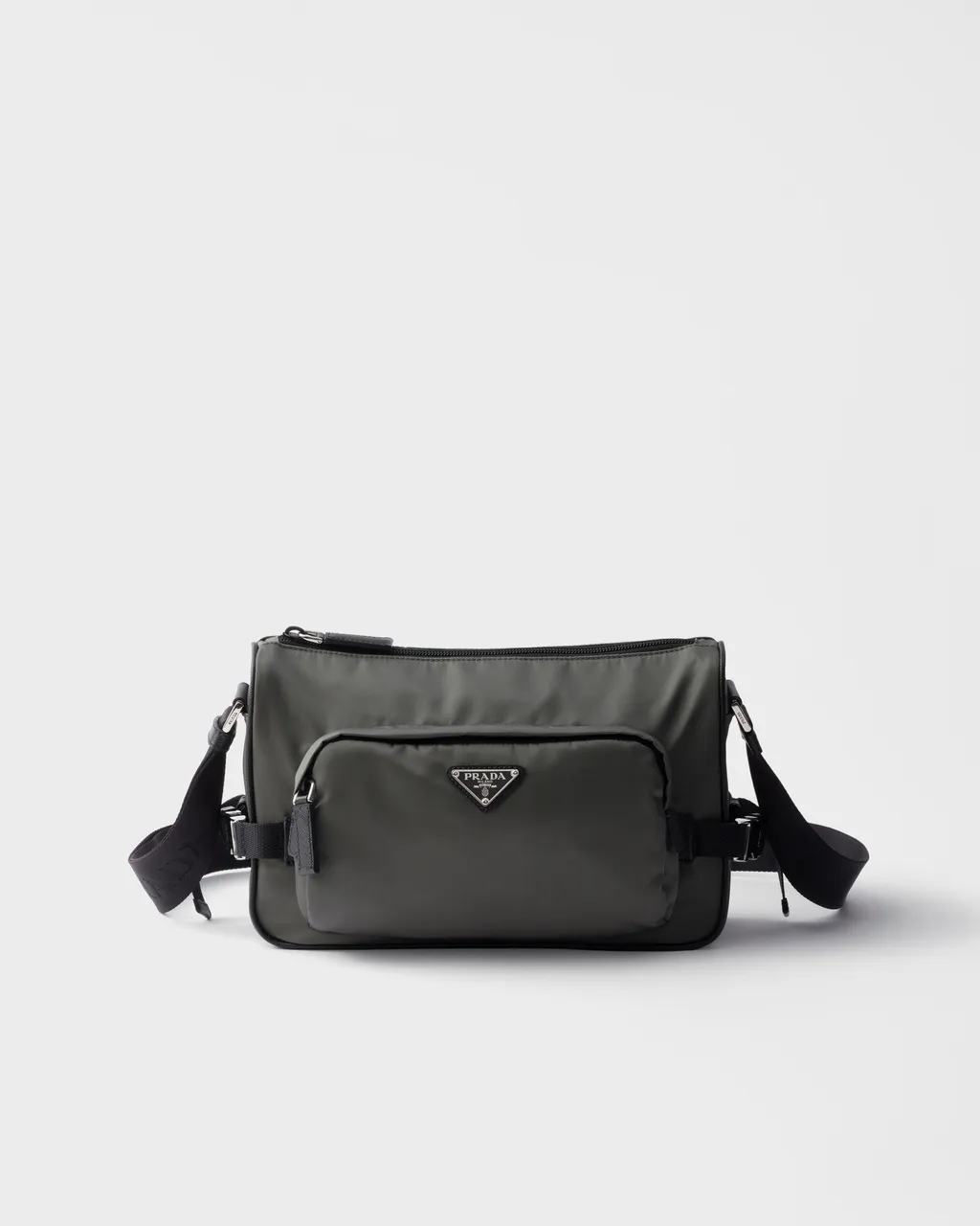 Medium Re-Nylon And Saffiano Leather Shoulder Bag