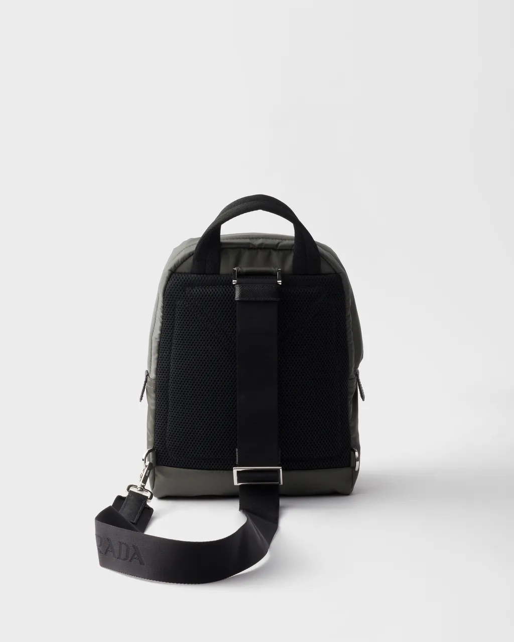 Re-Nylon And Saffiano Leather Backpack