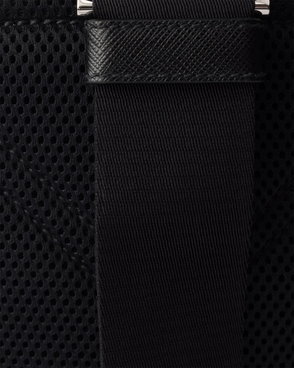 Re-Nylon And Saffiano Leather Backpack