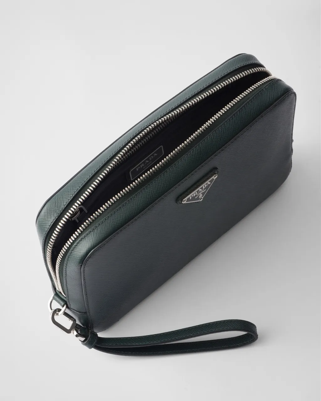 Saffiano Leather Clutch