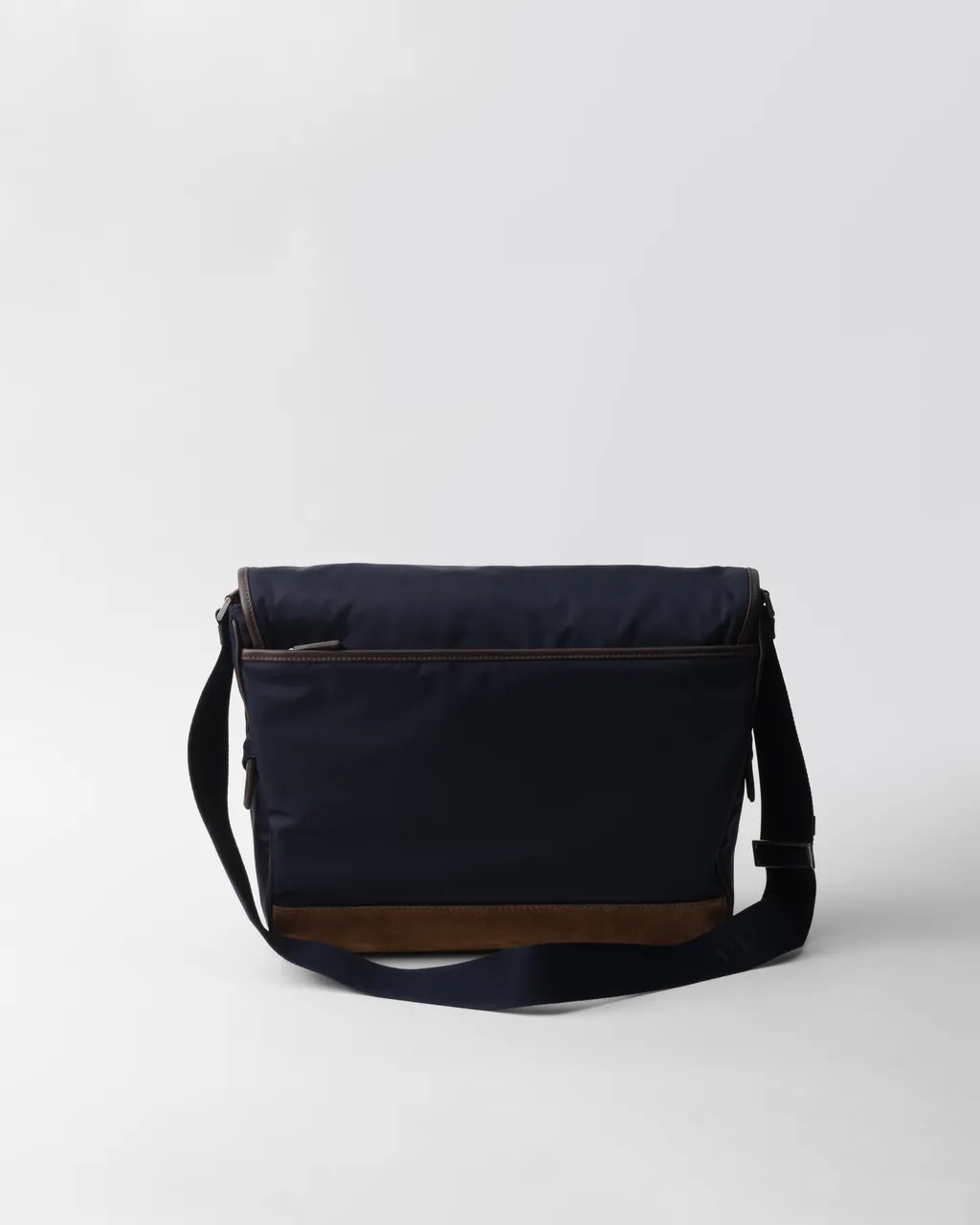 Large Re-Nylon And Leather Shoulder Bag