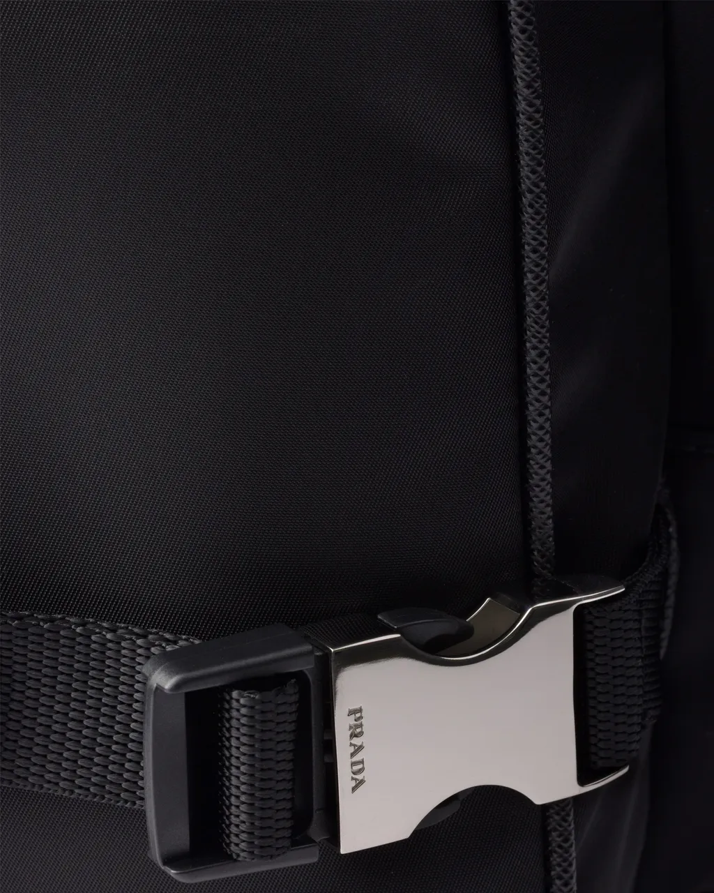 Large Re-Nylon And Saffiano Leather Shoulder Bag