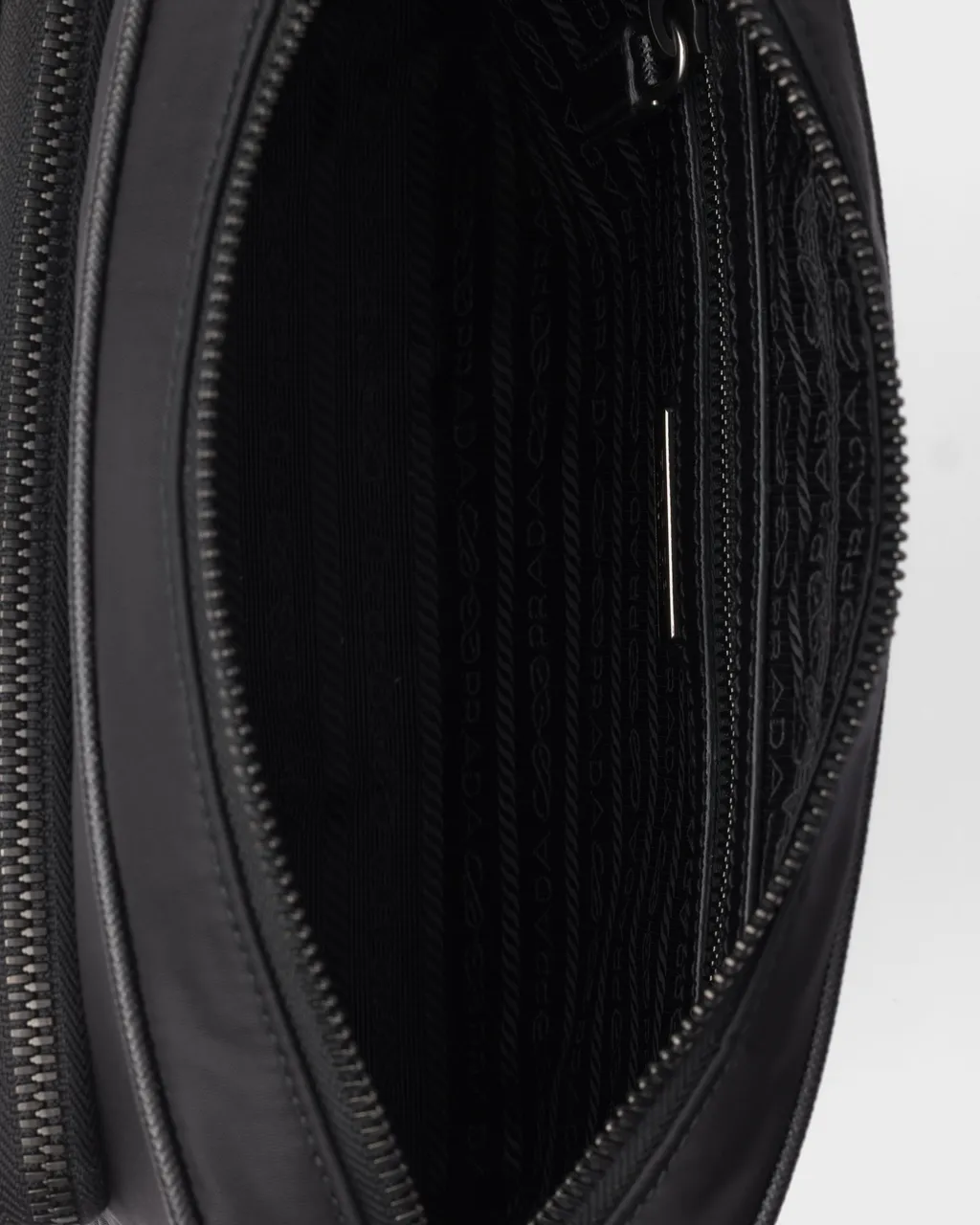 Small Re-Nylon And Saffiano Leather Shoulder Bag