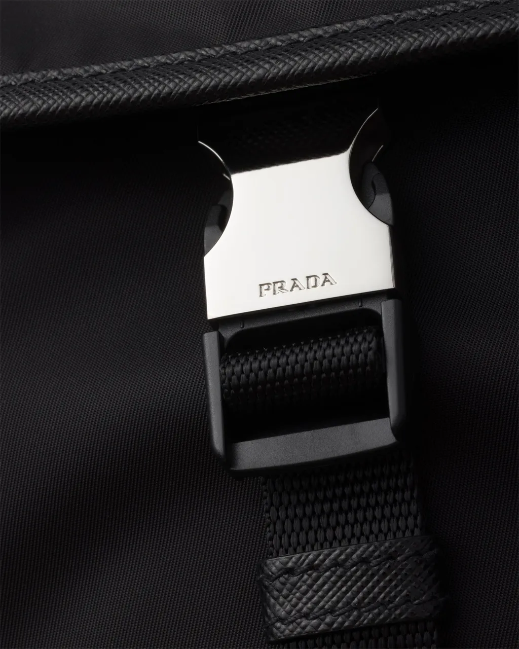 Re-Nylon And Saffiano Leather Shoulder Bag
