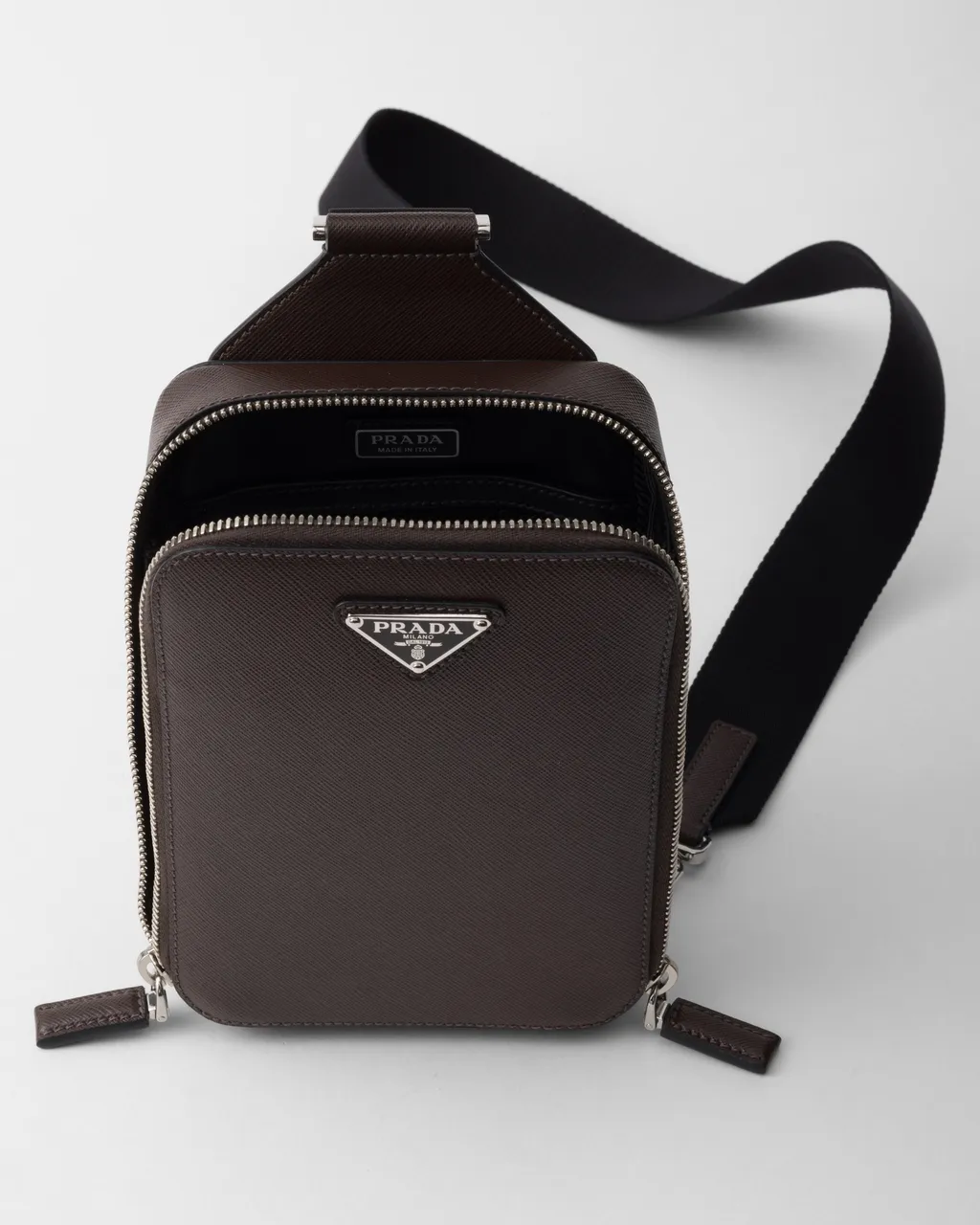 Prada Brique Saffiano Leather Bag