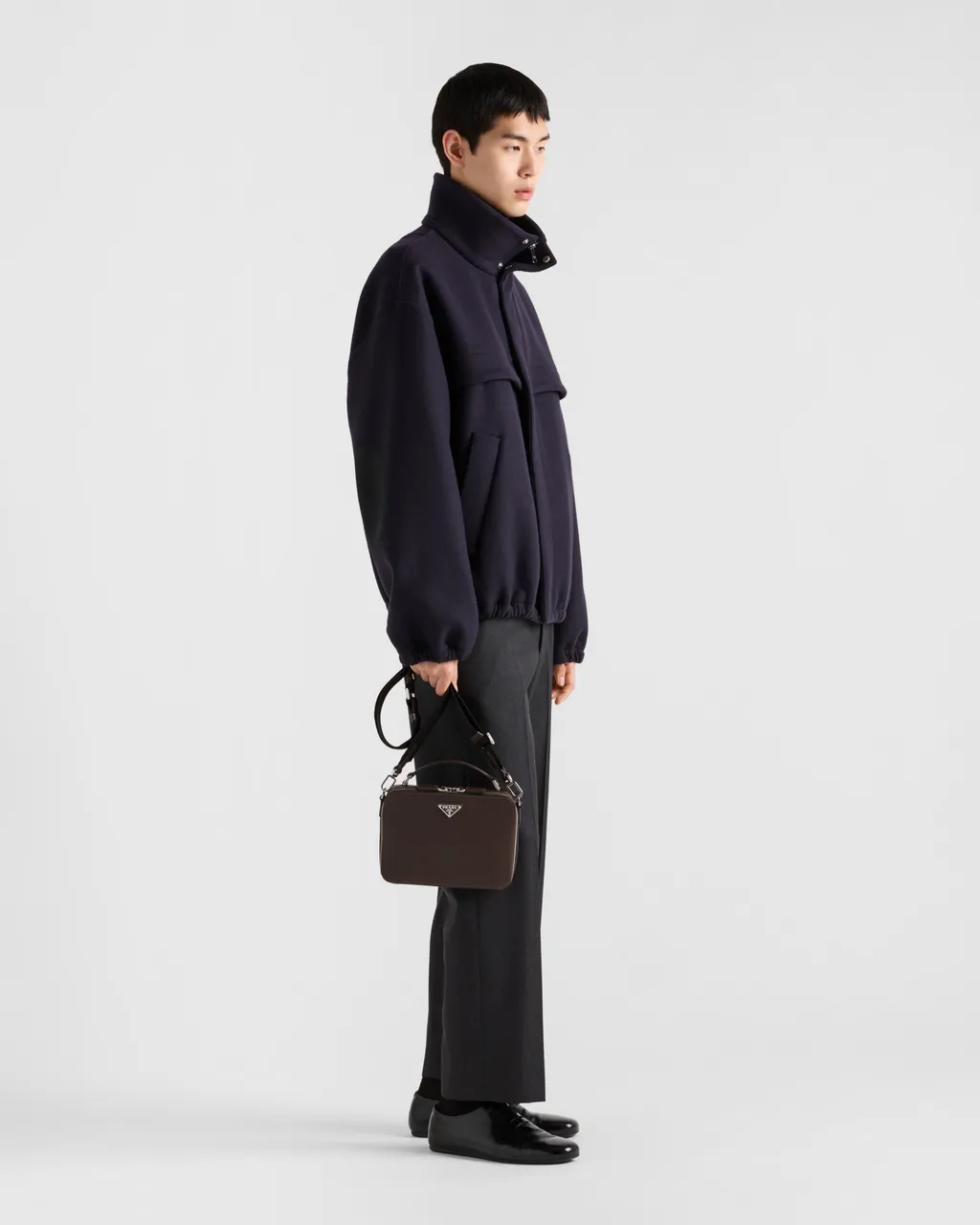 Medium Prada Brique Saffiano Leather Bag