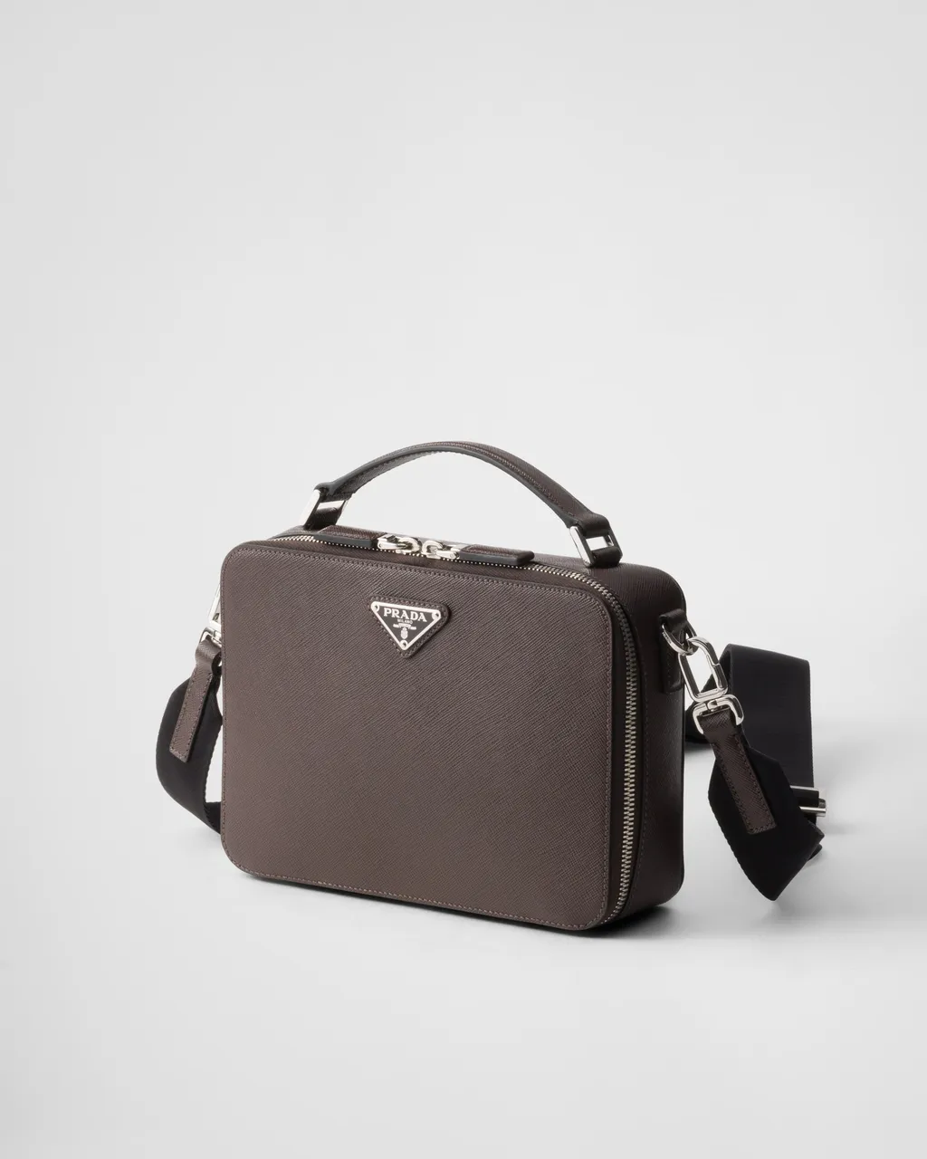 Medium Prada Brique Saffiano Leather Bag