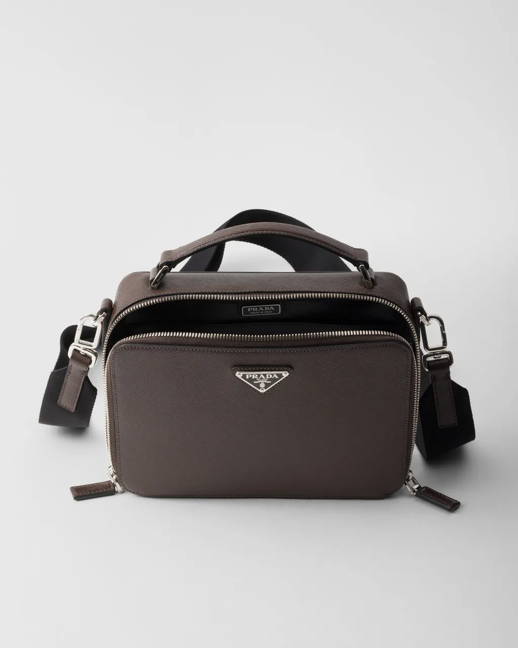 Medium Prada Brique Saffiano Leather Bag