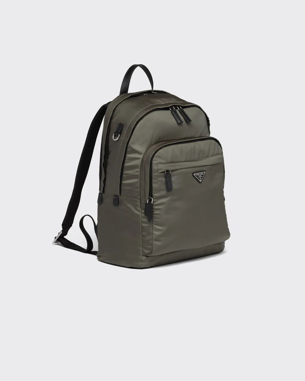Re-Nylon And Saffiano Leather Backpack