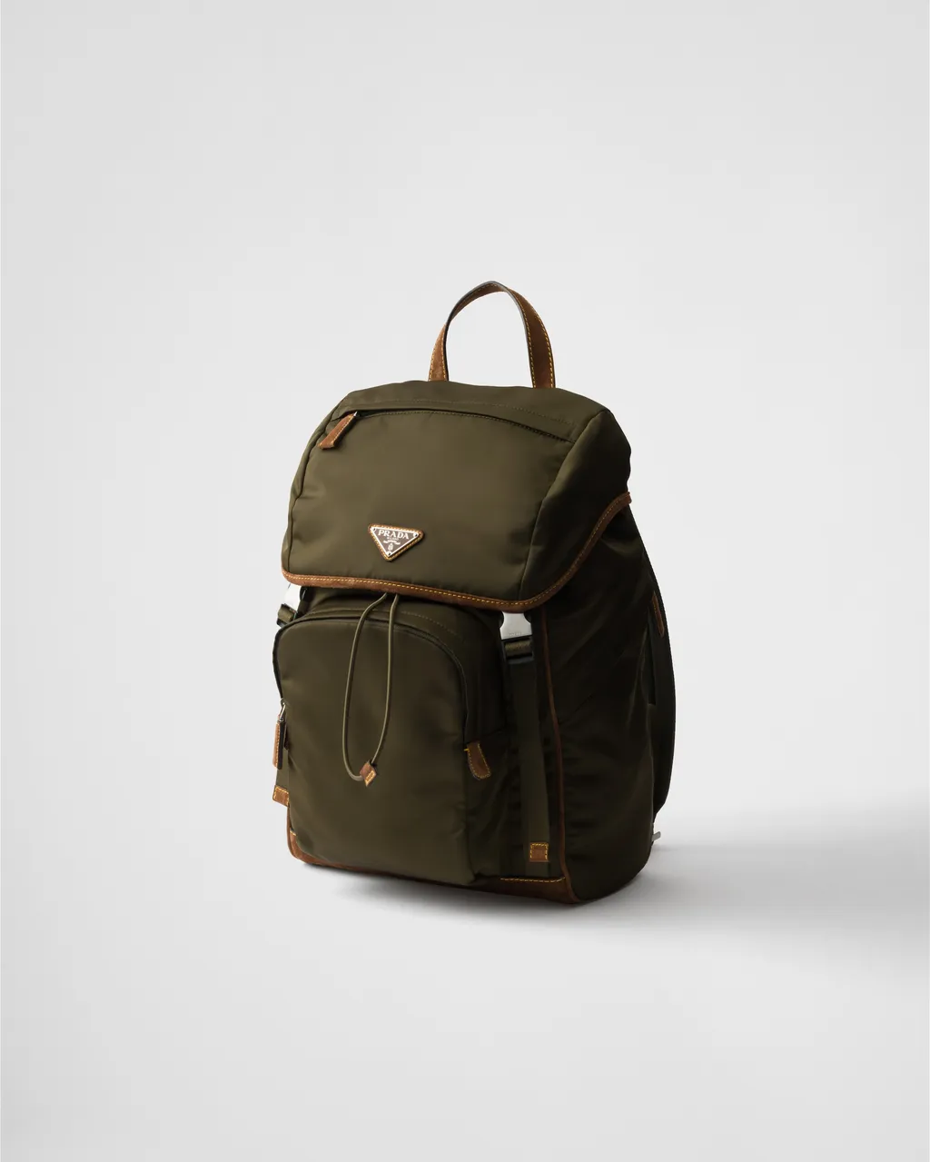 Re-Nylon And Suede Backpack