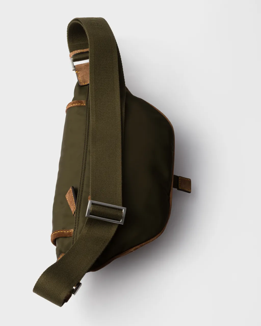 Re-Nylon And Suede Belt Bag