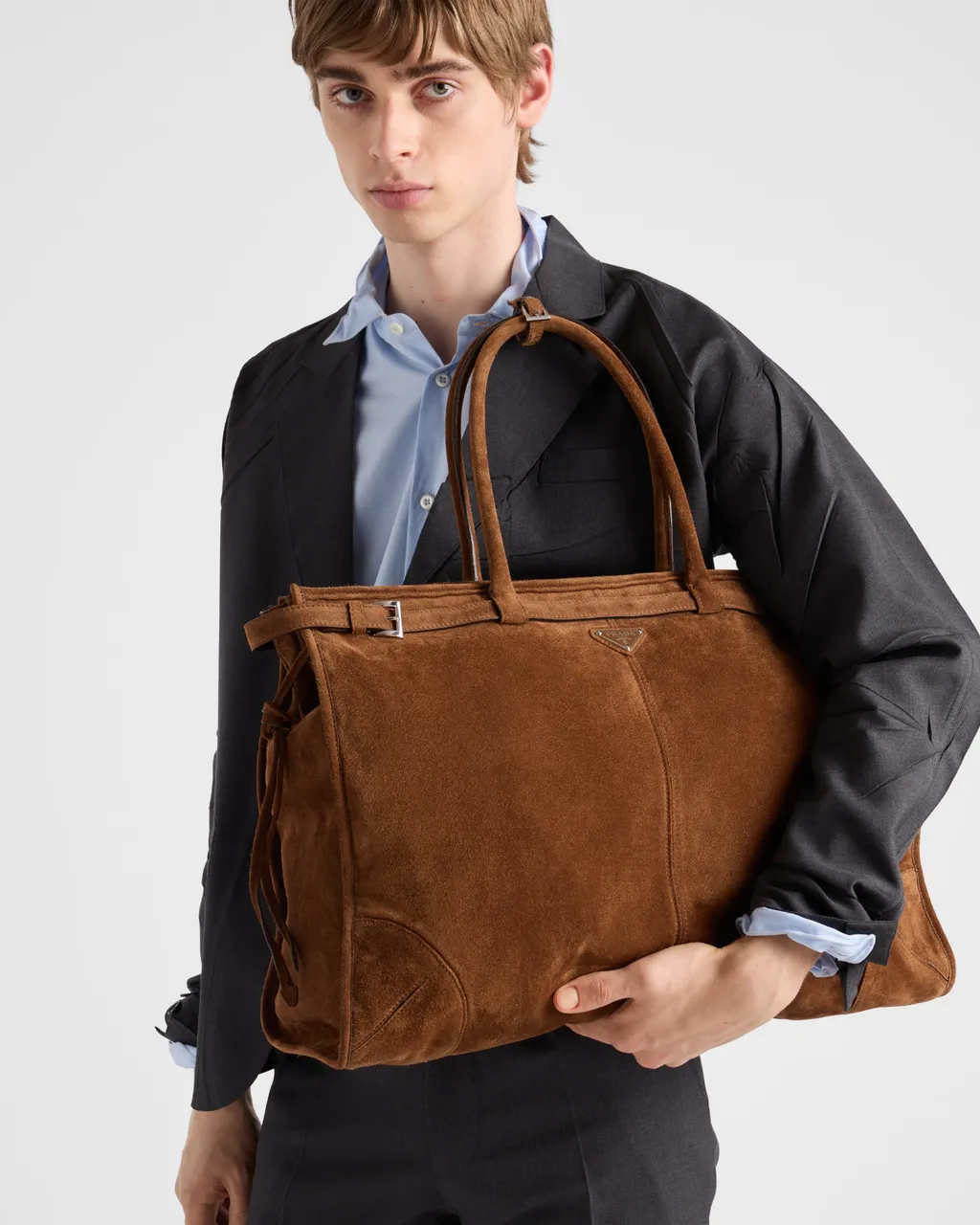 Prada Bonnie Suede Tote Bag