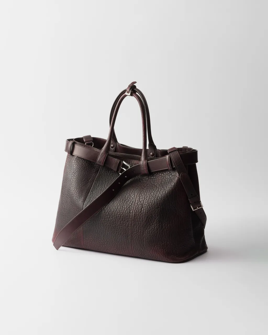 Prada Buckle Nappa Leather Bag