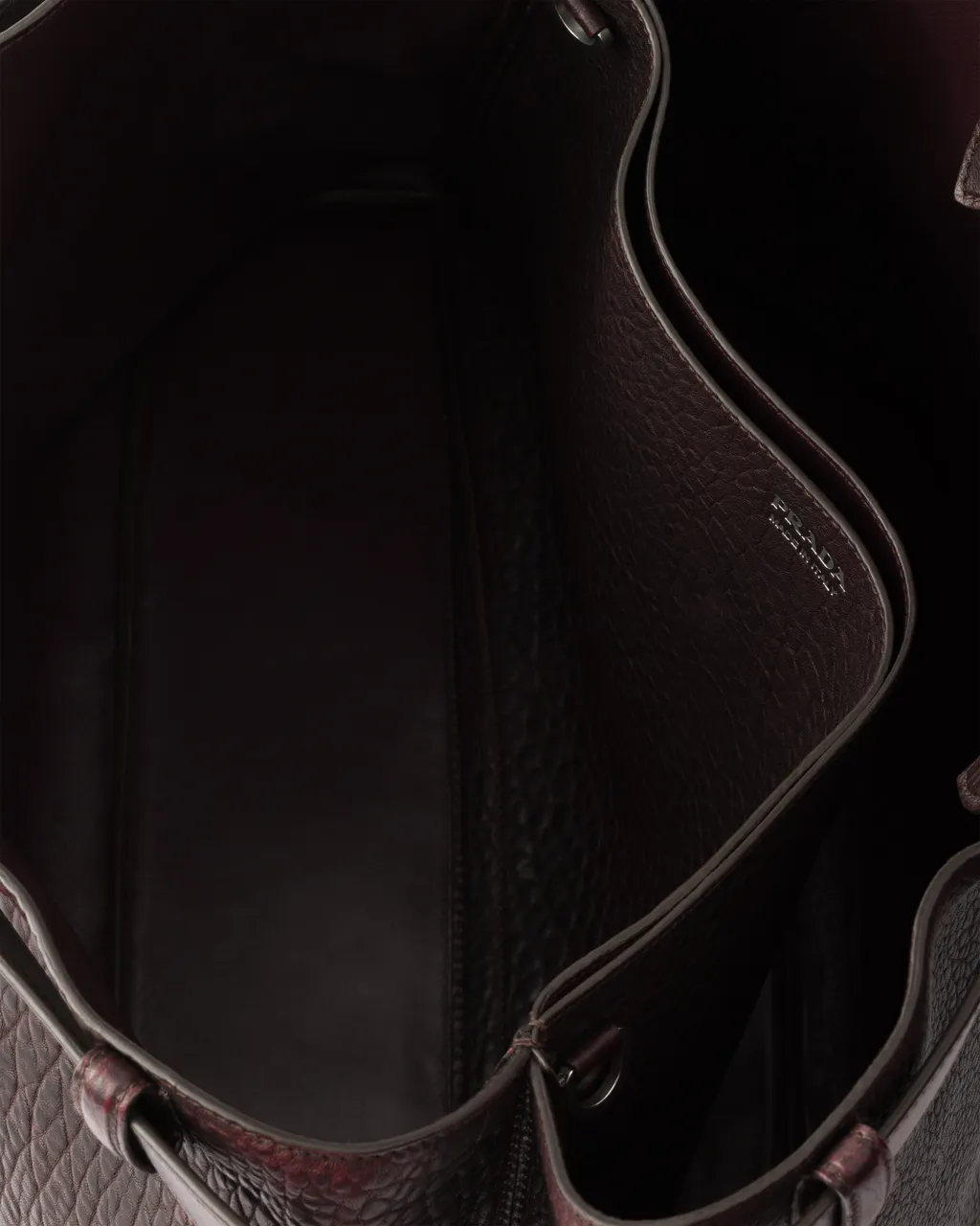 Prada Buckle Nappa Leather Bag