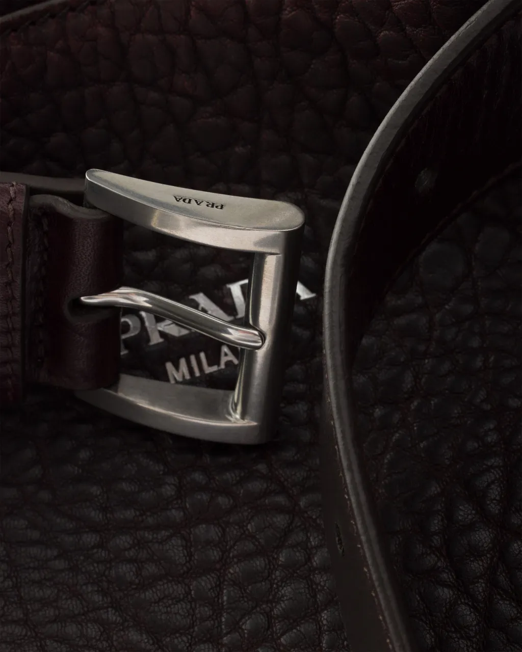 Prada Buckle Nappa Leather Bag