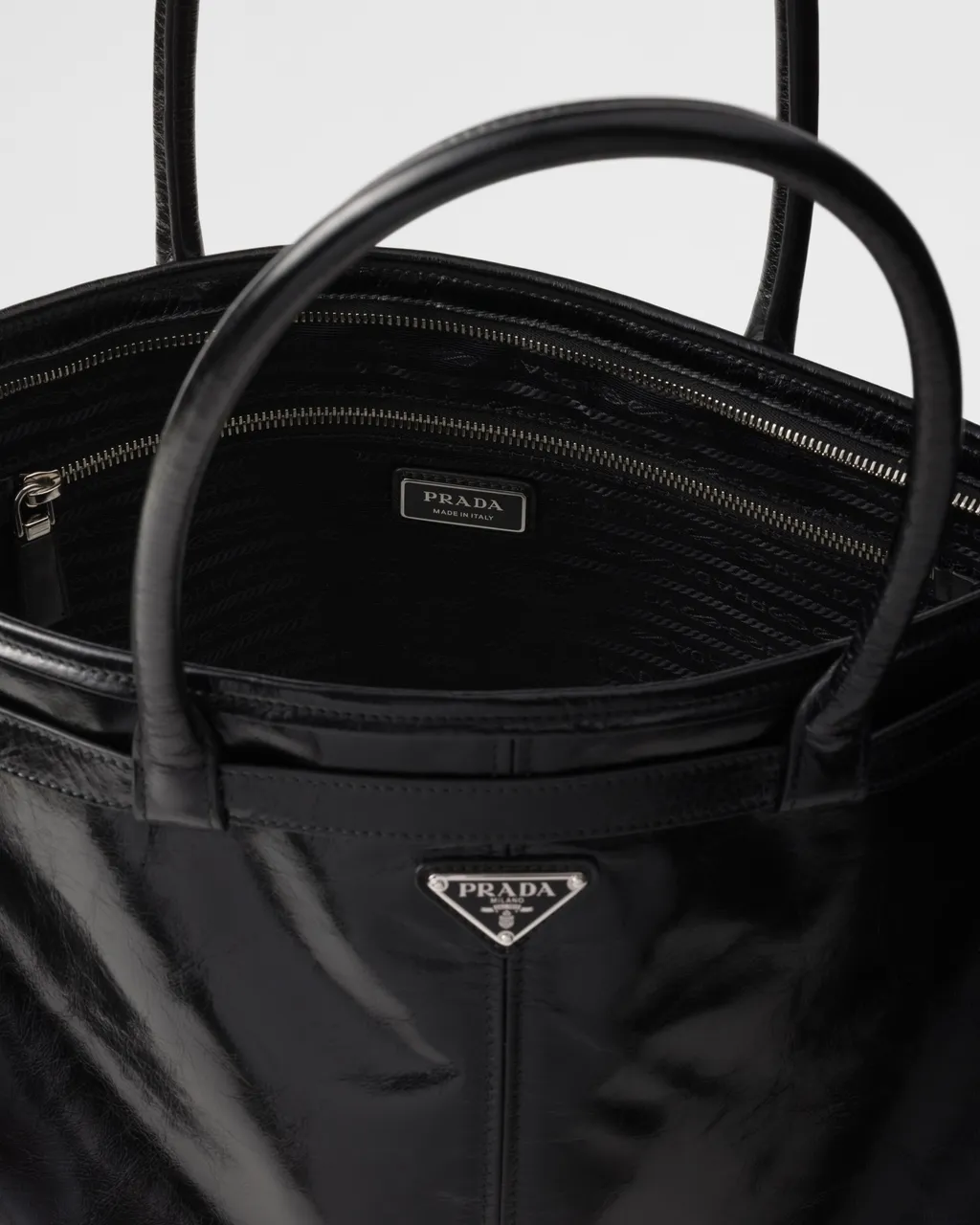 Prada Bonnie Leather Tote Bag