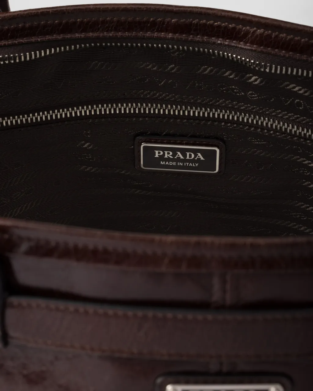 Prada Bonnie Leather Tote Bag