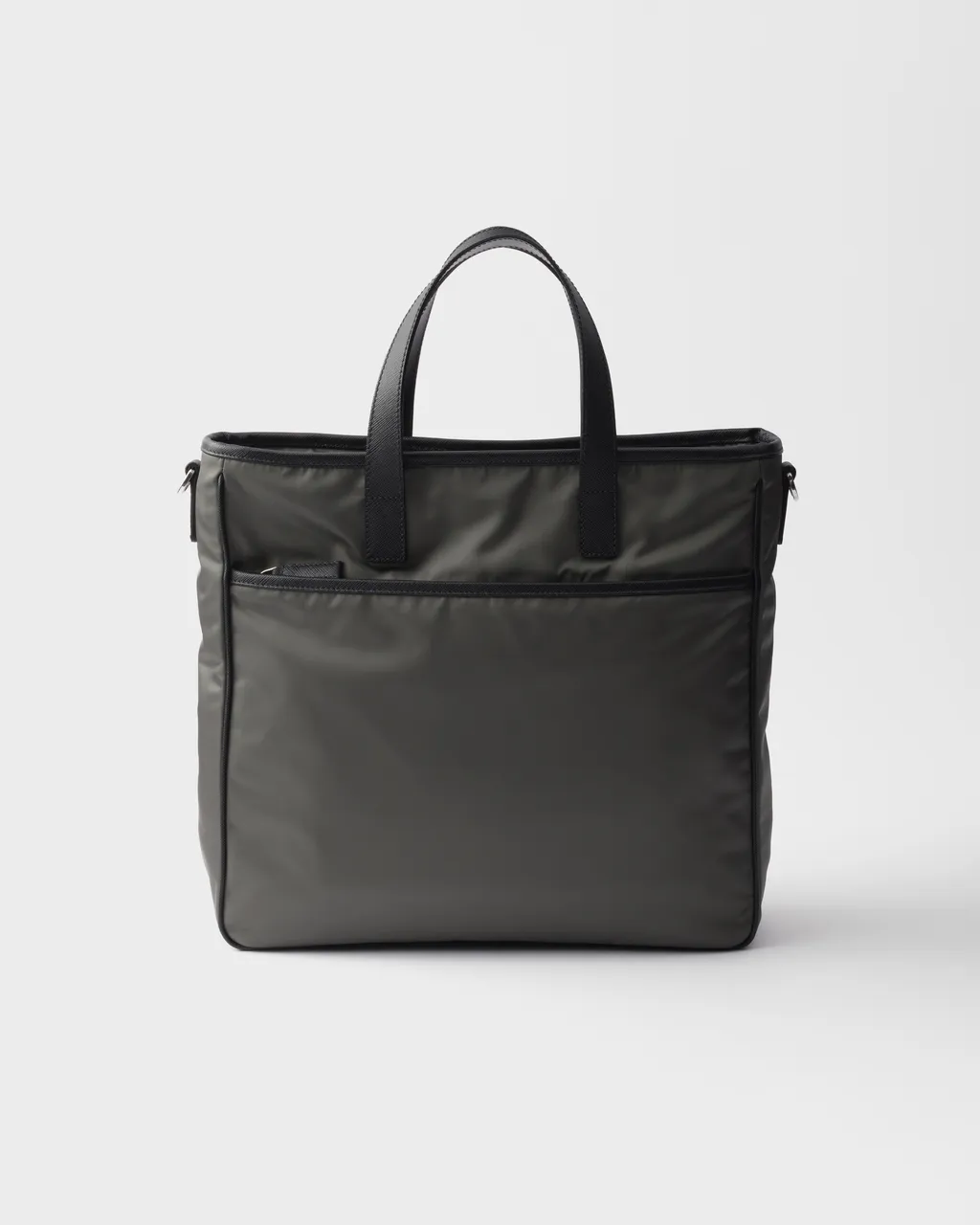 Re-Nylon And Saffiano Leather Tote Bag