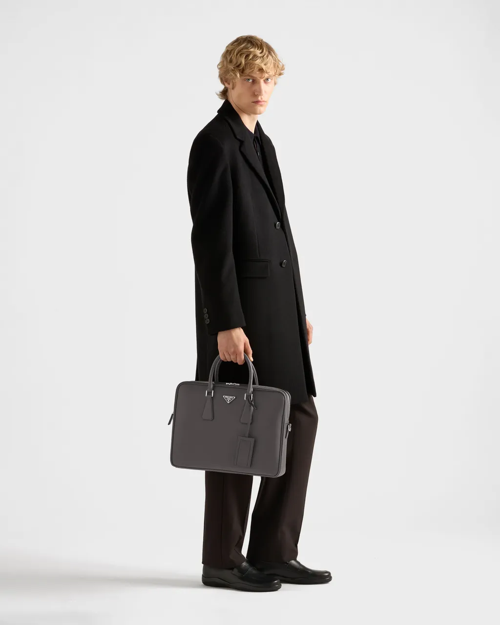 Saffiano Leather Briefcase